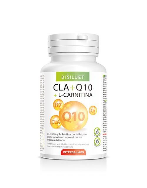 BISILUET CLA + Q10 + L-CARNITINA - Te ayuda a quemar grasas, 50 cápsulas