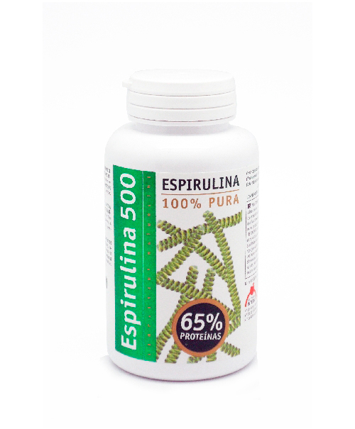 ESPIRULINA 500 | COMPLEMENTO RICO EN PROTEINAS 65% (180 Comprimidos)