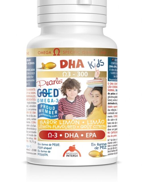 DHA KIDS Omega 3 - Chewable lemon flavoured tablets (90 pearls)