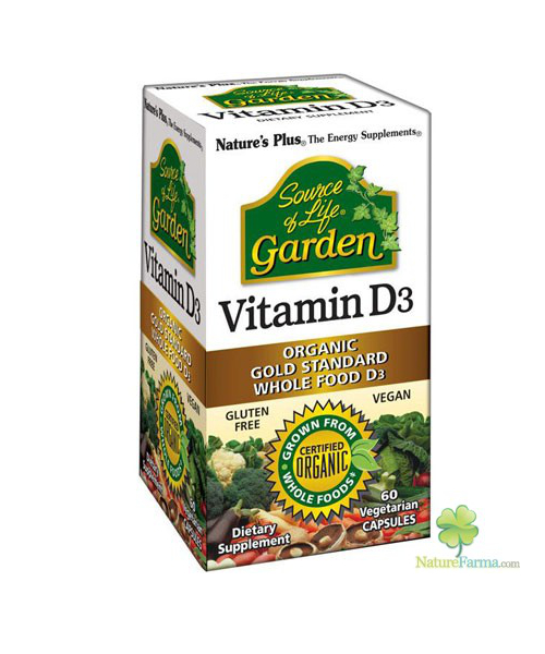 Vitamina D3 Garden | Complemento de vitamina D3 ecológico (60 Cápsulas)
